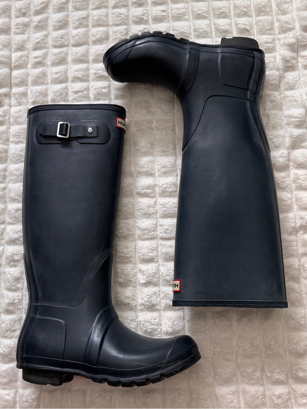Hunter Women’s 8 Navy Blue Original Tall Rain Boots